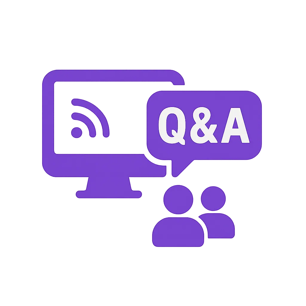 Monthly Live Q&A Icon